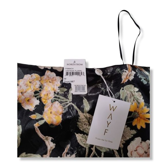 NWT WAYF FLORAL TUBE TOP - Picture 2 of 5